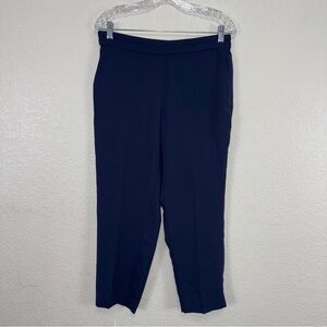 J. Crew Jaime Pants Womens 12P petite Blue Work Office Elastic Tapered Ankle #cc